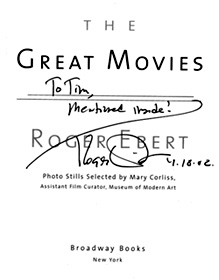 roger ebert the great movies book